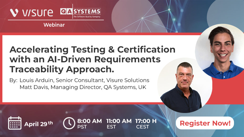 Webinar: Accelerating Testing & Certification with an AI-Driven Requirements Traceability Approach